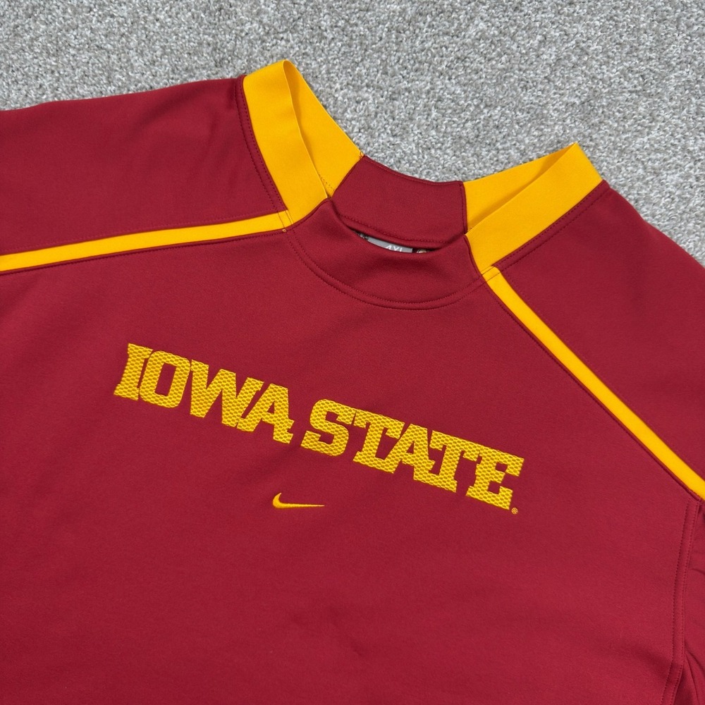 Nike Team Iowa State Cyclones Therma Pullover Men's 4XL Red NCAA 353687-698